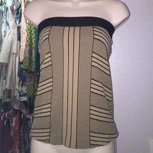 Black and Tan BCBG tube top