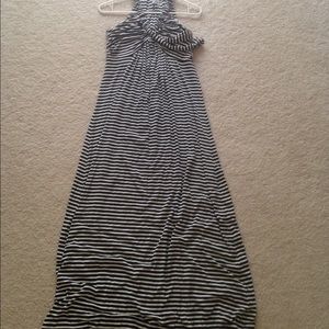 Calvin Klein Striped Maxi Dress