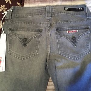 Hudson grey boot leg jeans!