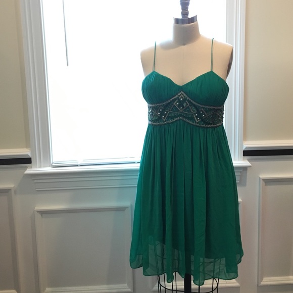 Aidan Mattox Dresses & Skirts - Aidan Mattox Emerald Embellished Party Dress