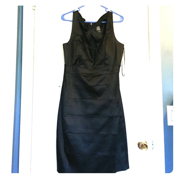 Sheath Dress with Cutout Neckline