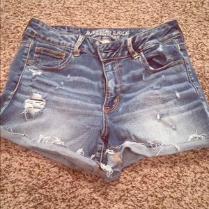 AE high-waisted stretch shorts