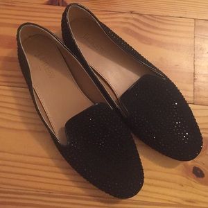 jcrew addie loafers {black sparkle}