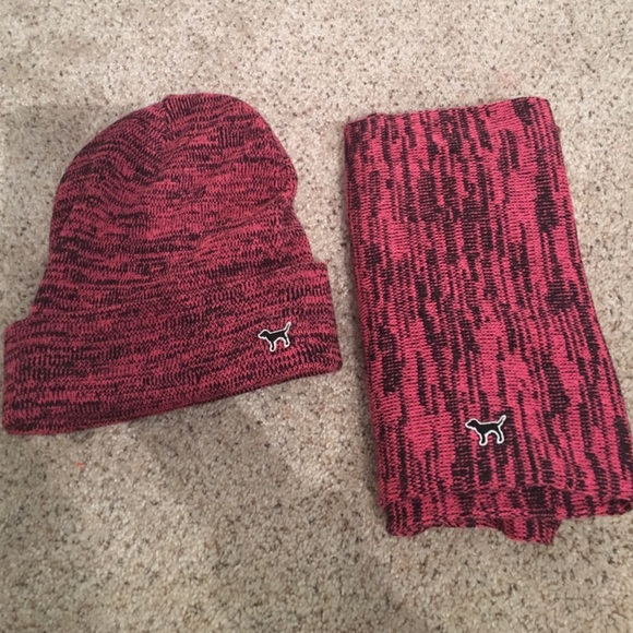 Reserved pink hat and infinity scarf