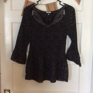 Anthropologie Nicola arrow print beaded