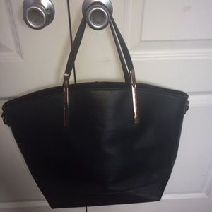 Black Leather Tote