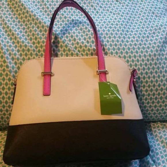 Kate spade color block Maise snap dragon pink