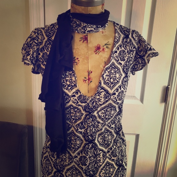 one of a kind dress & scarf