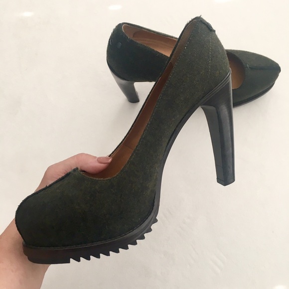 ‼️SOLD‼️ rag & bone wool platform pumps - Picture 2 of 4