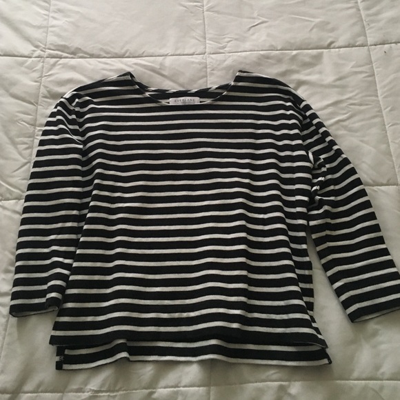 Everlane Boxy Striped Tee - XS