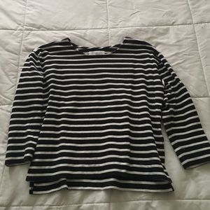 Everlane Boxy Striped Tee - XS