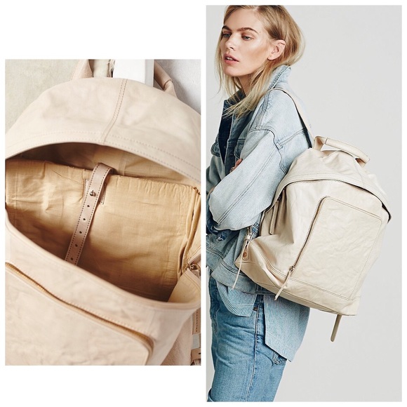 NWOT Free People Journey Leather Backpack - Picture 2 of 4