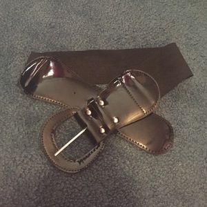 Black Wide Banded Belt