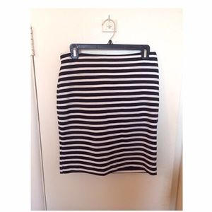 Merona striped pencil skirt