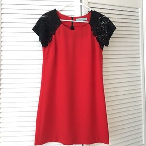 Red Mini Shift Dress