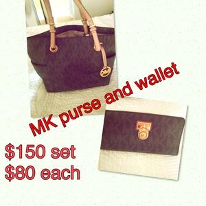 Micheal Kors MK purse and wallet