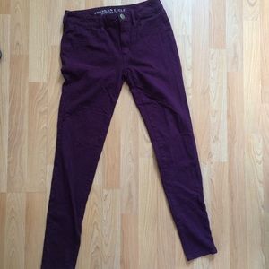 American Eagle Purple Jeggings