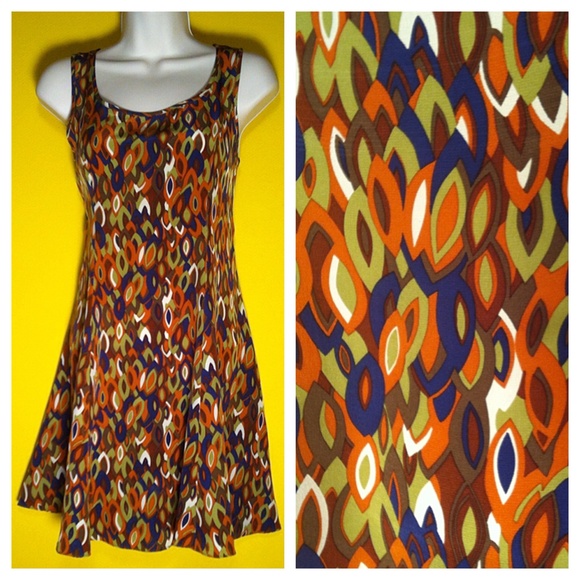 Vintage Betsey Johnson printed silk Dress