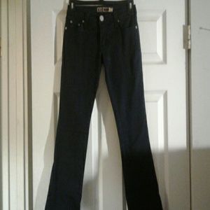 Navy blue flare pants