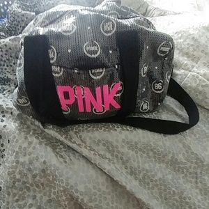 VS Pink sequin duffel bag