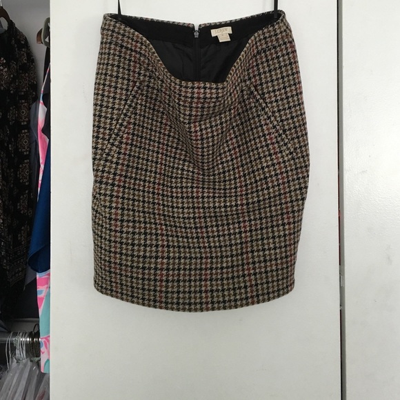 Jcrew wool mini skirt