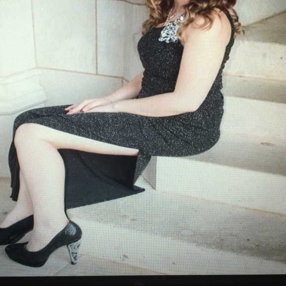 prom dress with the heels