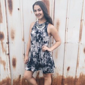 Tie dye tank dress