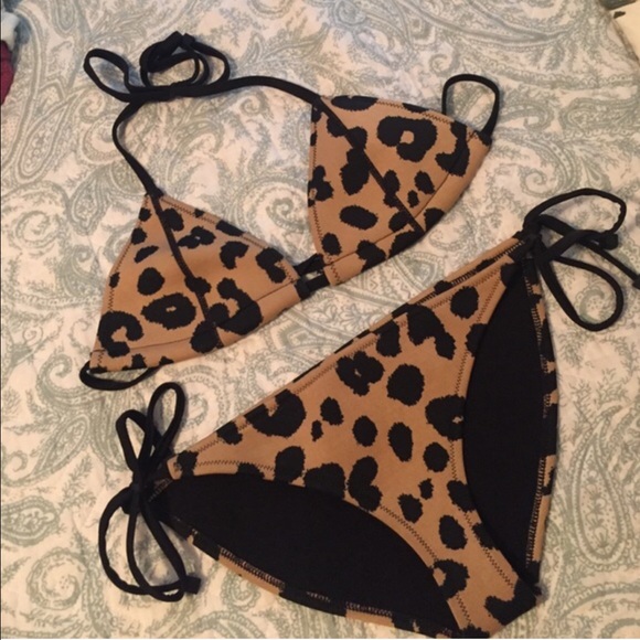 Triangl Leopard swimsuit