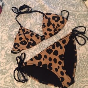 Triangl Leopard swimsuit