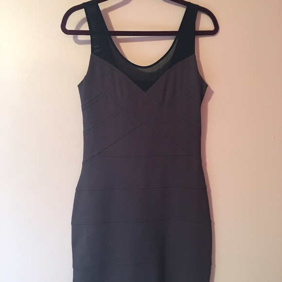 Gray spandex dress