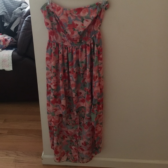 a high low floral dress