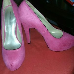 Hot pink heels