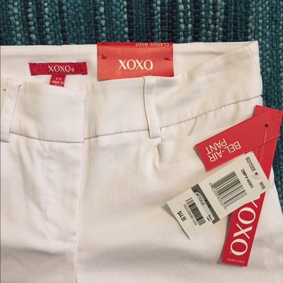 White XOXO Classic Boot Pants - Picture 3 of 4