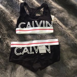 NWT Calvin Klein underwear and bralette set