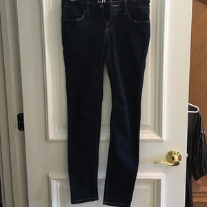 Dark wash skinny jeans