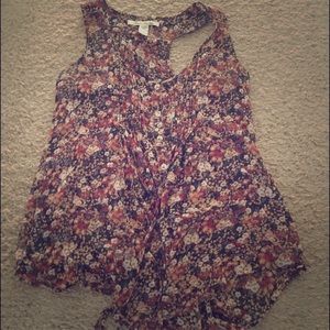 Floral button down shirt