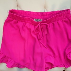 Pink Ruffle Shorts
