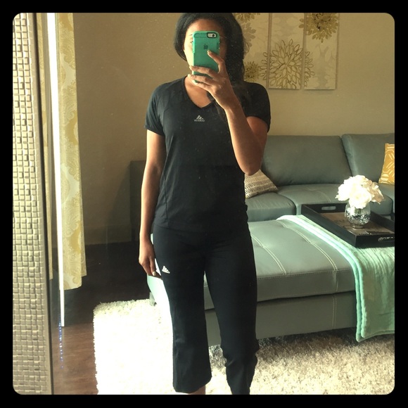 Adidas Athletic Top & Crop Pants