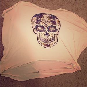 Candy-Skull baggy tee
