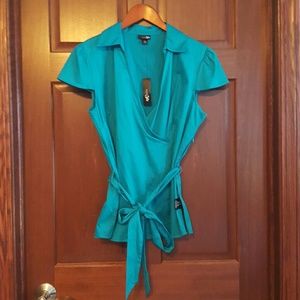 Teal East 5th Blouse