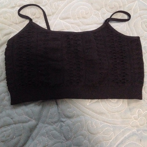 Textured Black Bralette