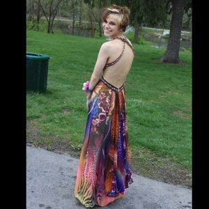 Tony Bowls print prom / formal dress