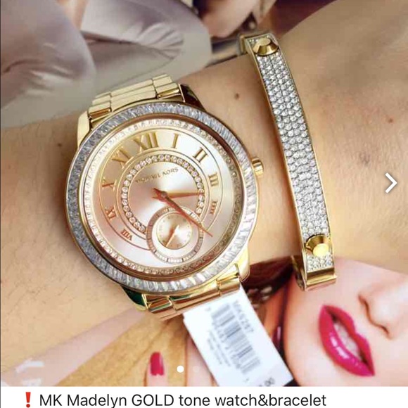 ❗️Michael kors Madelyn Gold tone watch&bracelet