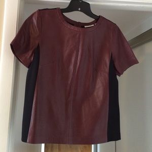 Halogen Leather Top!