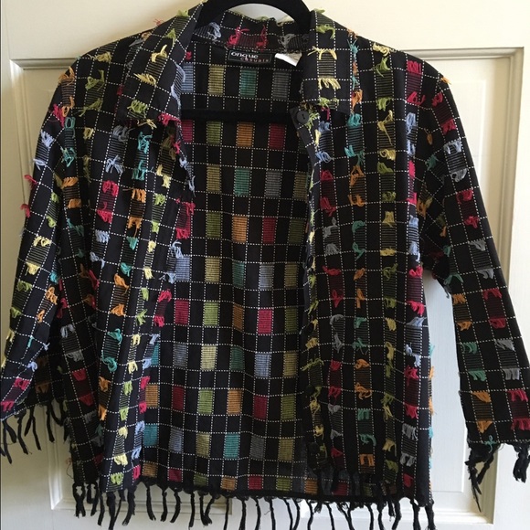 Onque Casuals multi colored jacket - Picture 1 of 3