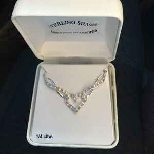 Sterling silver heart necklace
