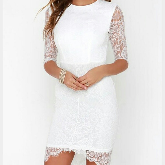 White lace dress