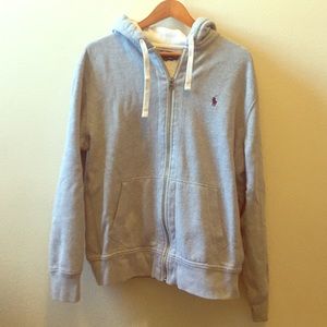 Hooded zip up sweatshirt