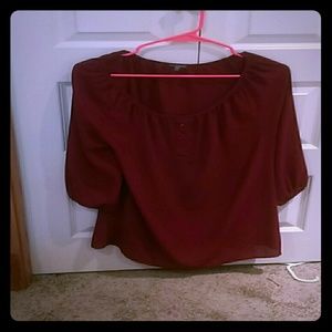 Maroon mini dress