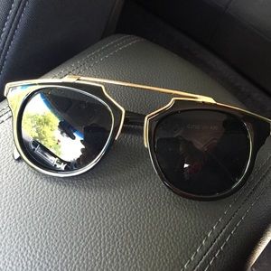 Black and Gold Sunglasses